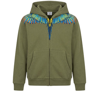 Marcelo Burlon Kapuzenpullover mit Reißverschluss CBBE001F21FLE004