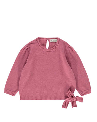 Jo Milano Pullover mit seitlicher Schleife 463X1 aus Wolle