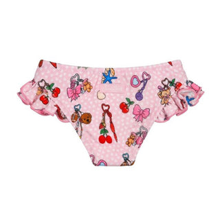 Mc2 Saint Barth Slip Da Bagno Kelly Con Volant KELL001/00518L Per Bambina