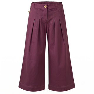 Maperò Pantaloni A Gamba Larga In Gabardina M34296/32J Per Bambina
