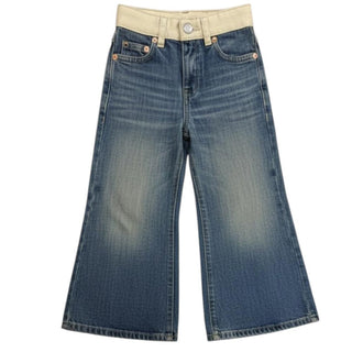 MM6 Maison Margiela Jeans A Palazzo Con Logo Per Bambine M60520-MM06U-M601