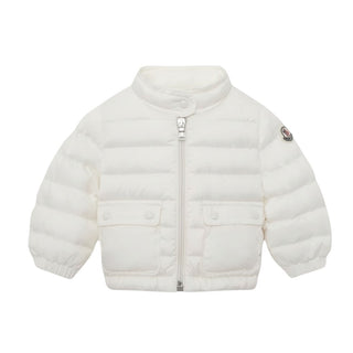 Moncler Giubbino Lans 100 Grammi Avorio Con Logo J19511A00018