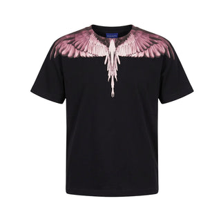 Marcelo Burlon T-shirt Nera Con Wings F6CMJGTH090-110 Per Bambina