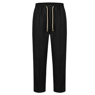 Emanuel Pris Pantaloni Neri In Gabardine Con Coulisse EPT6310-11BN Per Bambino