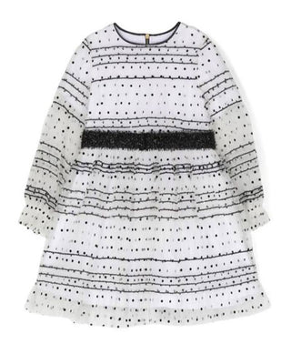 Mimisol Abito elegante in tulle con paillettes MFAB656