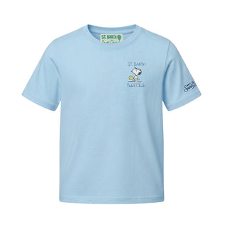 Mc2 Saint Barth T-shirt Celeste Portofino Jr Con Snoopy POT0002/02633L Per Bambino