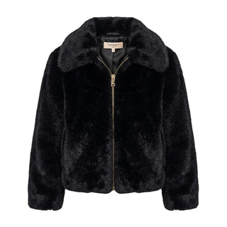 TWINSET Ecopelliccia Nera 262GJ2040 Per Bambina