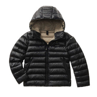 Blauer Giubbino trapuntato a righe Adams da bambino 25WBLKC02426