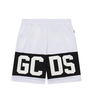 GCDS Bermuda Bianco In Felpa Con Logo Z0UKQL589F004/100B
