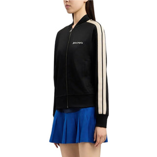 Palm Angels Felpa Nera Track Per Donna PWBD050S26FAB001