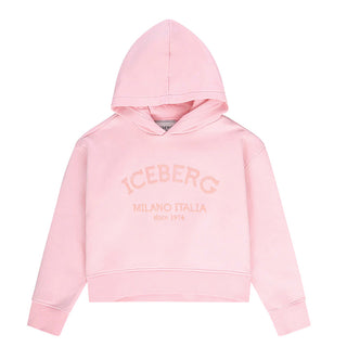 Iceberg Felpa in cotone con cappuccio e logo MFICE6336J
