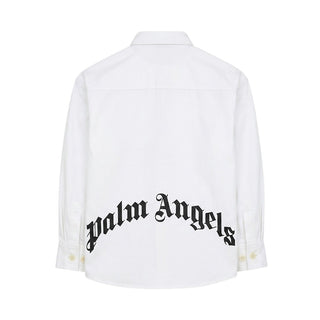Palm Angels Camicia Bianca Con Logo F6PAJBSI169/002 Per Bambino
