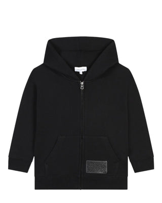 Marc jacobs Felpa nera con zip e cappuccio W60321