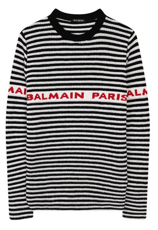 Balmain Maglia con logo 6L9520