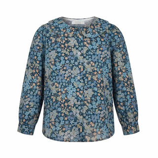 Coccodè Camicia Blu Con Fantasia Floreale C64131/461J Per Bambina