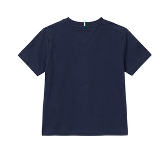 Tommy Hilfiger T-shirt Blu Con Logo KB0KB10641-C1G Per Neonato