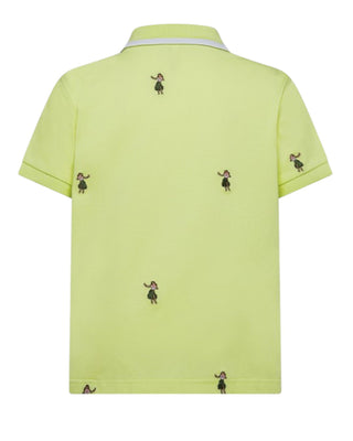 Sun68 Polo A Maniche Corte A35328 Con Ricami