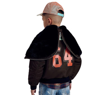 Dsquared2 Giubbino Bomber Verde Con Logo DQ3412-D0AIB-DQ558 Per Bambino