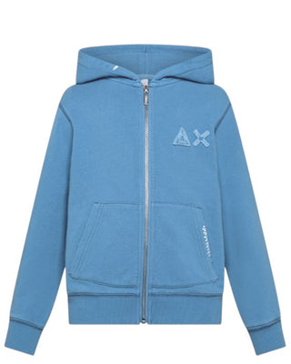 Sun68 Felpa Logata F35322 Con Cappuccio