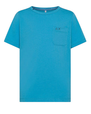 Sun68 T-Shirt Con Logo T35301 In Cotone