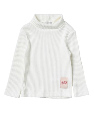 Manuel Ritz Maglia dolcevita a coste avorio MR2260