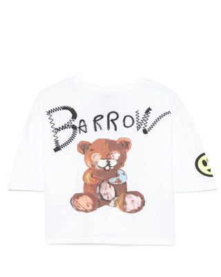 Barrow T-shirt cropped con logo S5BKJGTH149