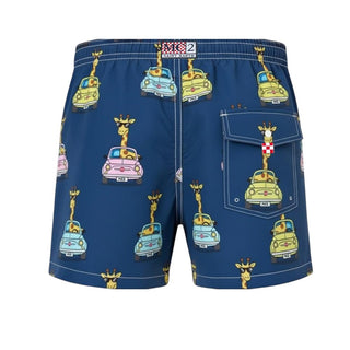 Mc2 Saint Barth Costume Jean Con Stampa Giraffa Al Volante JEA0001/00074L Per Bambino