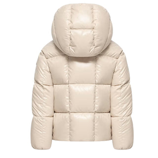 Moncler Piumino Parana Beige Con Cappuccio L29541A00040-21G Per Bambina