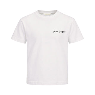 Palm Angels T-shirt Avorio Con Logo F6PAJBTH017/412 Per Bambini