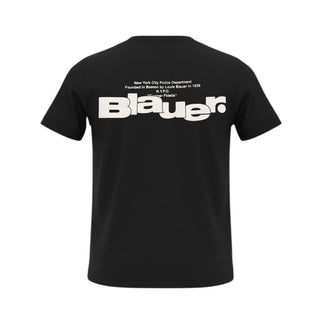 Blauer T-shirt Nera Con Logo Per Bambino 26SBLKH02523-999