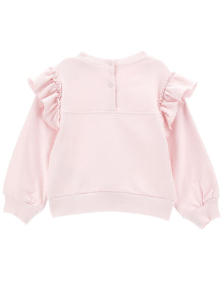 Monnalisa Felpa rosa con stampa 39D604