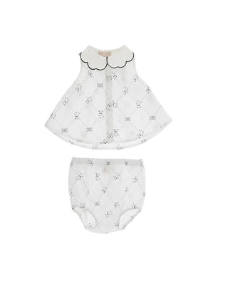 Elisabetta Franchi Vestina Motivo Losanga encd096.0 Neonati