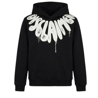 Disclaimer Felpa Nera Con Cappuccio E Stampa 26IDK59182N Per Bambini
