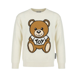 Moschino Langarm-Pullover mit Rundhalsausschnitt HNW00T