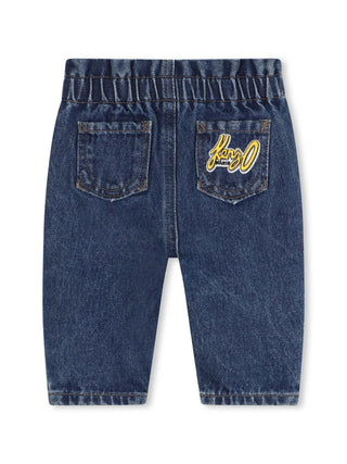 Kenzo Jeans con vita elasticizzata da neonata K60469