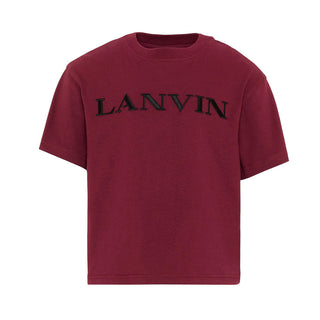 Lanvin T-shirt A Maniche Corte Con Logo N30426/955 Per Bambini