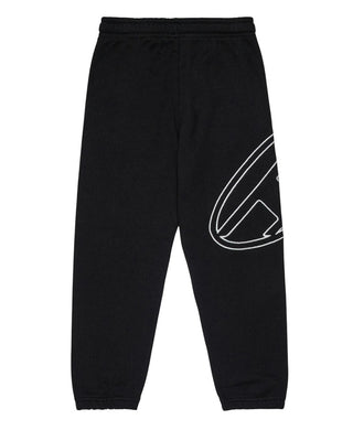 Diesel Pantaloni jogger neri con logo Oval D J02272-0GYCJ