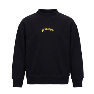 Palm Angels Felpa Nera Con Logo F6PAJBSW140/110 Per Bambini