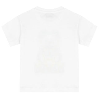 Moschino T-Shirt mit Rundhalsausschnitt, Logo und Symbol MUM02P