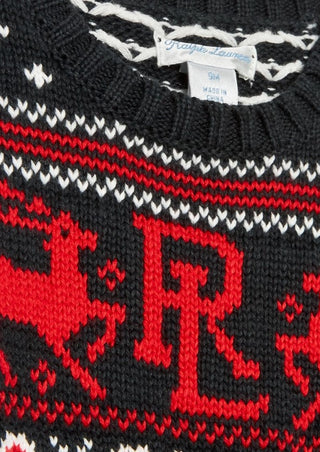 Polo Ralph Lauren Maglia con fantasia natalizia 320876759001