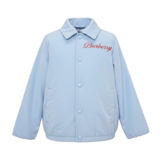 Burberry  Giacca 100 Grammi Azzurra Con Logo 8061701