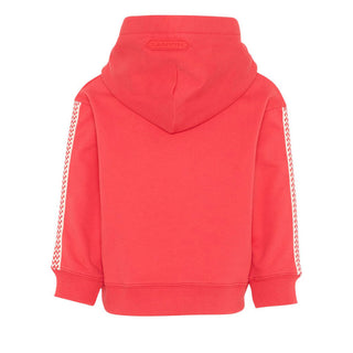 Lanvin Felpa Rossa Con Cappuccio E Logo N30368/998