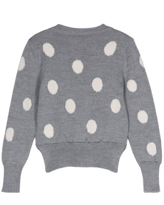 Monnalisa Maglia cardigan a pois 19D803