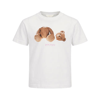 Palm Angels T-shirt Avorio Con Teddy F6PAJGTH050/412 Per Bambina