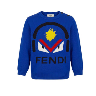 Fendi Maglia Girocollo In Lana Per Neonato BMG024