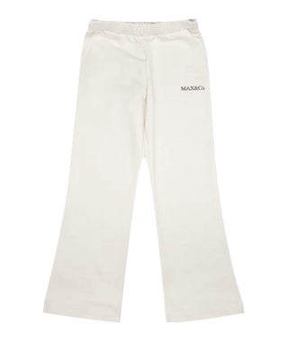 Max&Co. Pantaloni jogger avorio da bambina MX0042-MX056