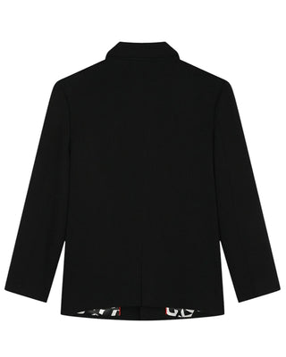 Dkny Giacca monopetto nera da bambina D60236