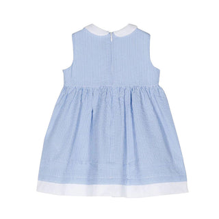 Il Gufo Vestina a righe in cotone da neonata P24VA321C1080