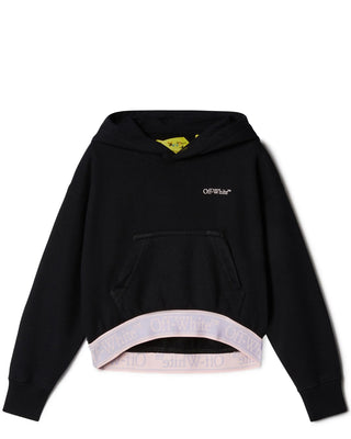 Off-White Felpa Cropped OGBB005S24FLE0011036 In Cotone