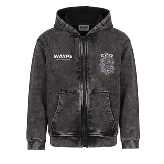 WAYPE Tuta Nera Effetto Stone Washed CFZW24 Per Bambino